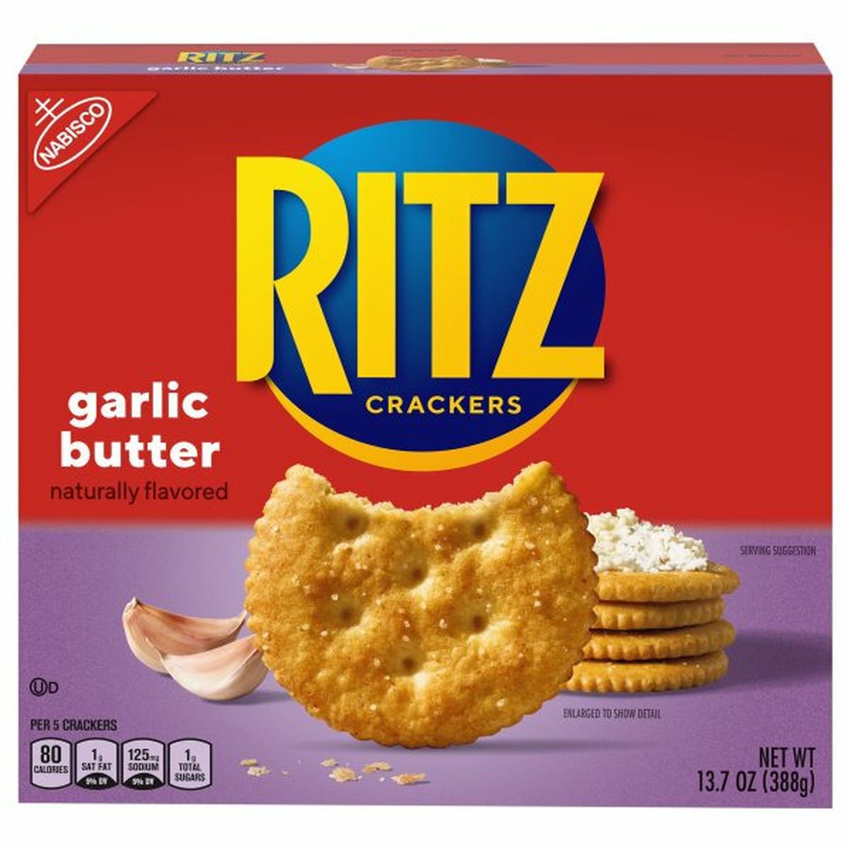 Calories in RITZ Crackers, Garlic Butter