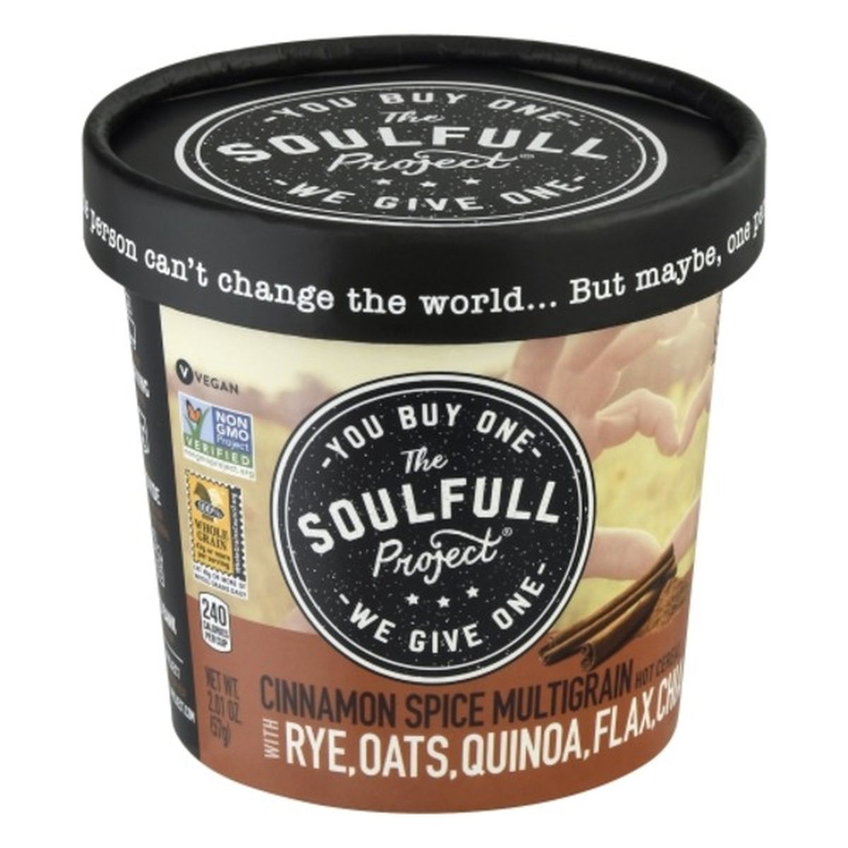Calories in The Soulfull Project Hot Cereal, Cinnamon Spice, Multigrain