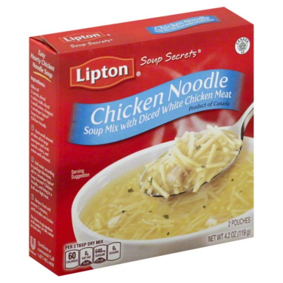 Calories in Lipton Soup Secrets Soup Mix, Chicken Noodle