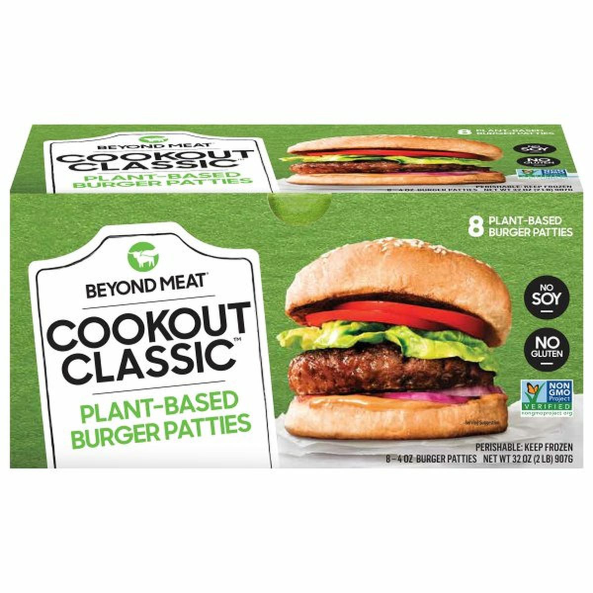 Calories in Beyond Meat Cookout Classic Burger Patties, Plant-Based