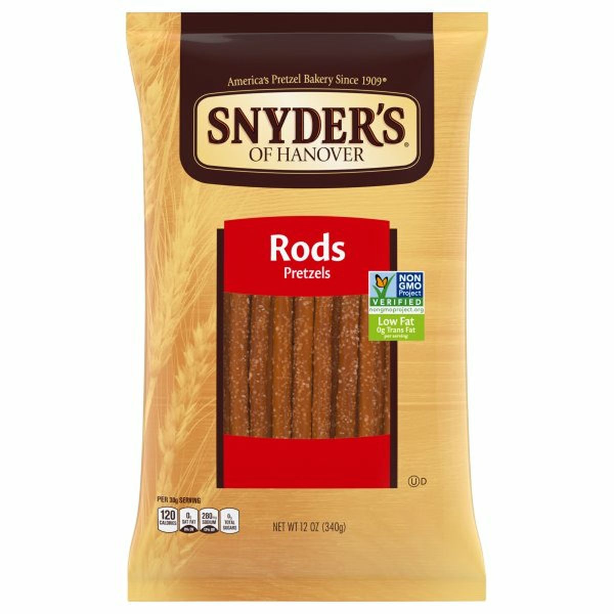 Calories in Snyder's of Hanovers Pretzels, Rods