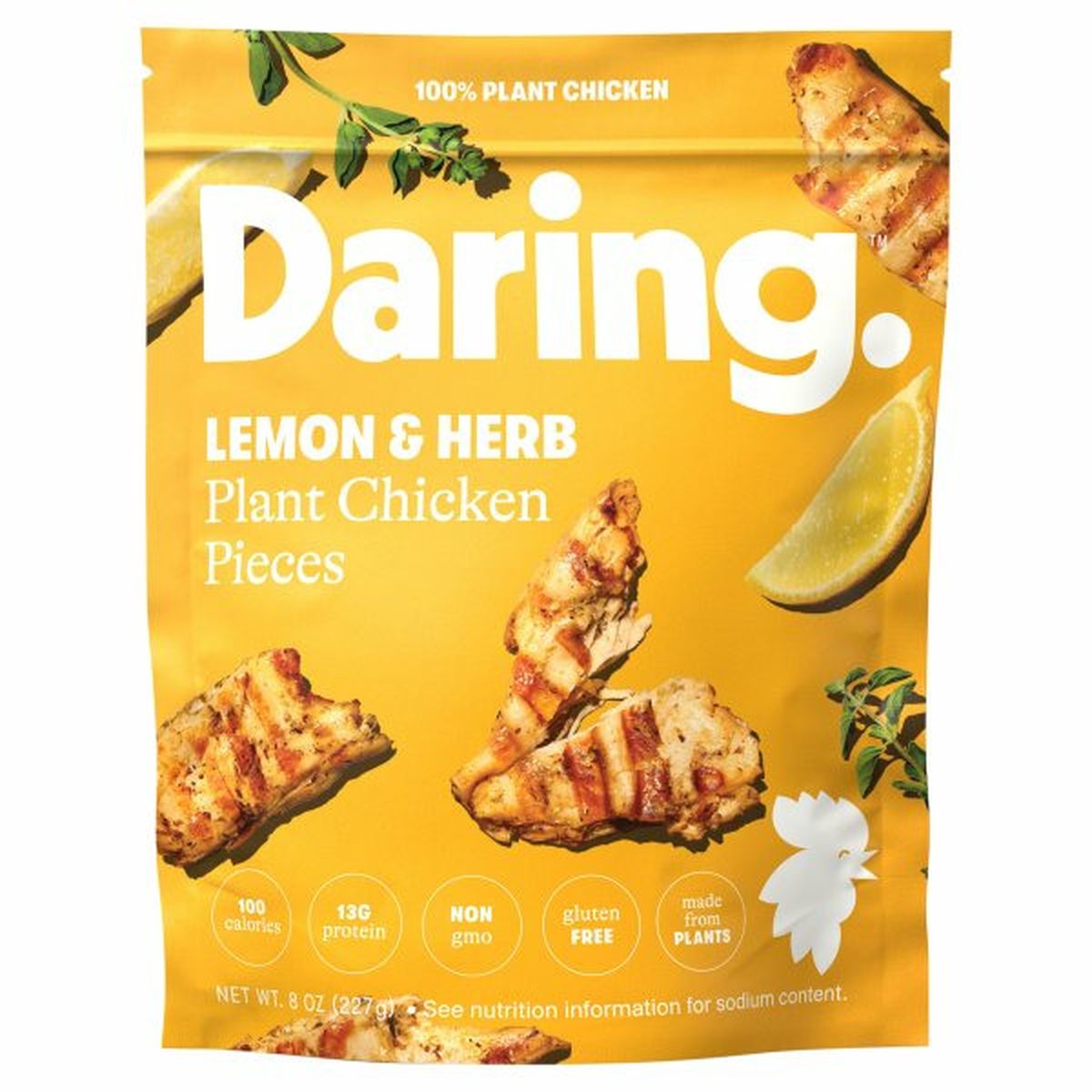 Calories in Daring Plant Chicken Pieces, Lemon & Herb