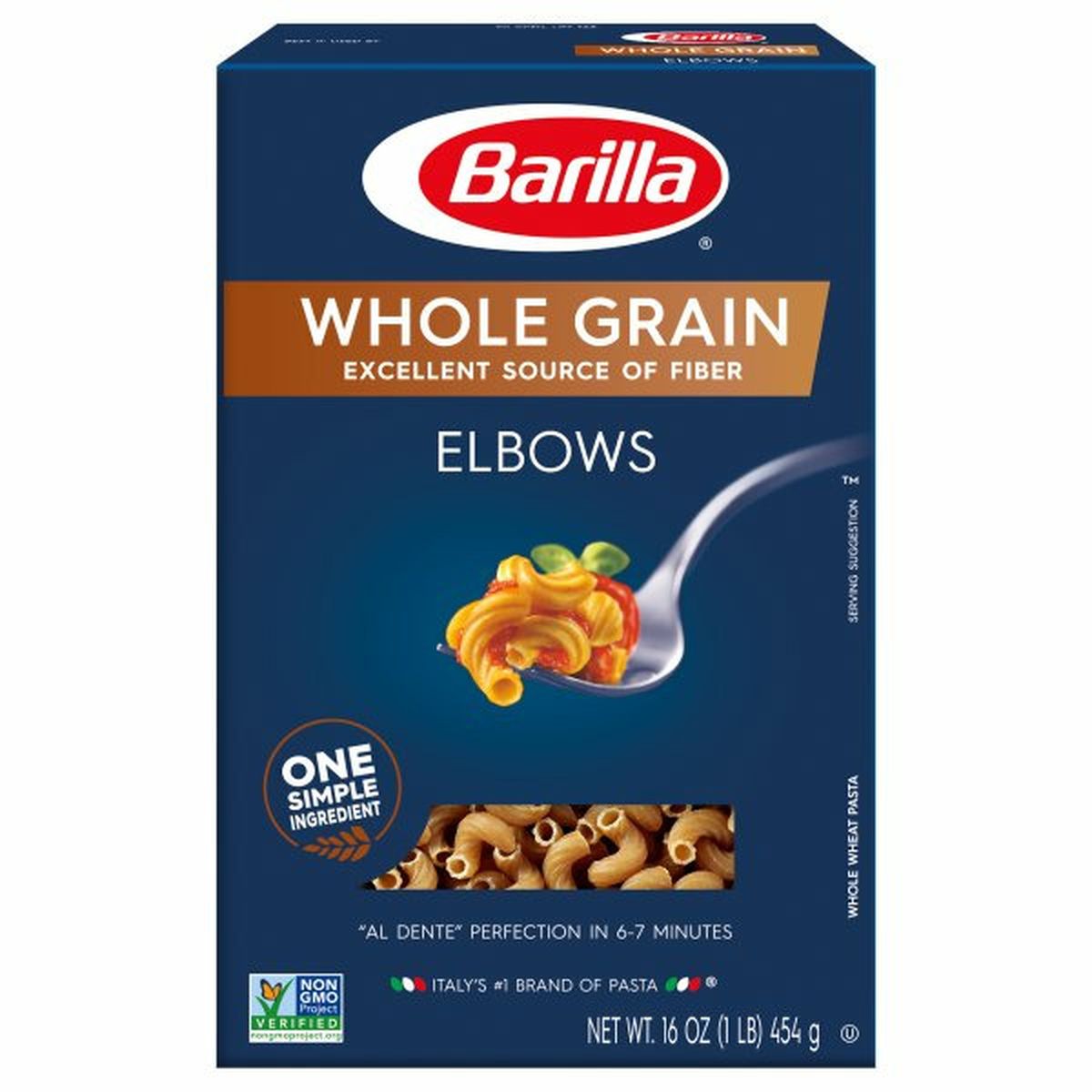 Calories in Barillas Elbows, Whole Grain