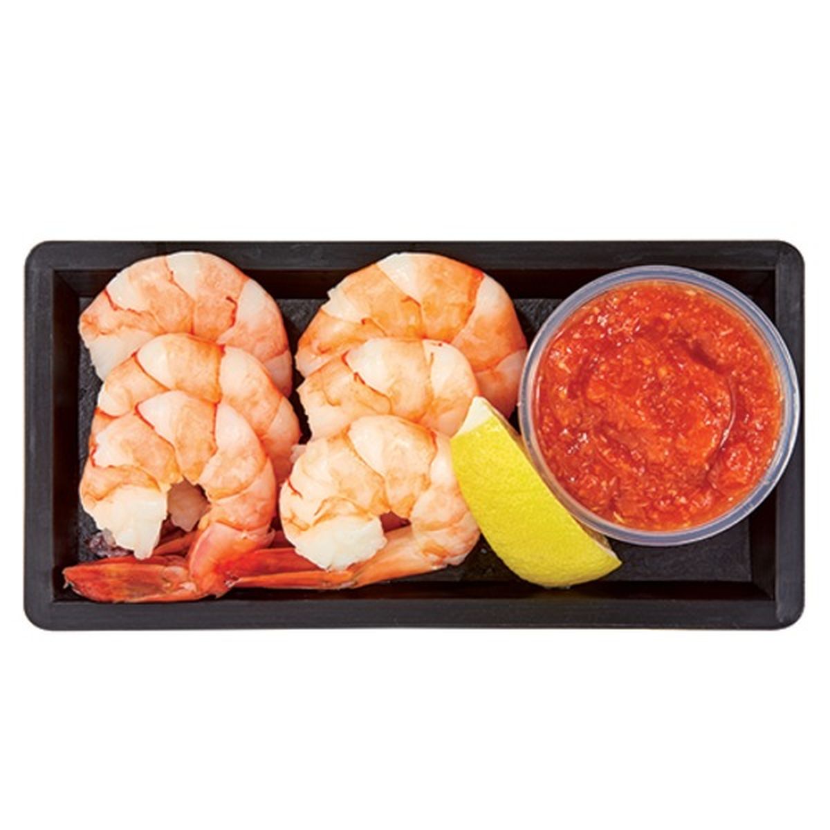 Calories in Wegmans Organic Shrimp Cocktail Tray, Fresh Cooked, 6 Count
