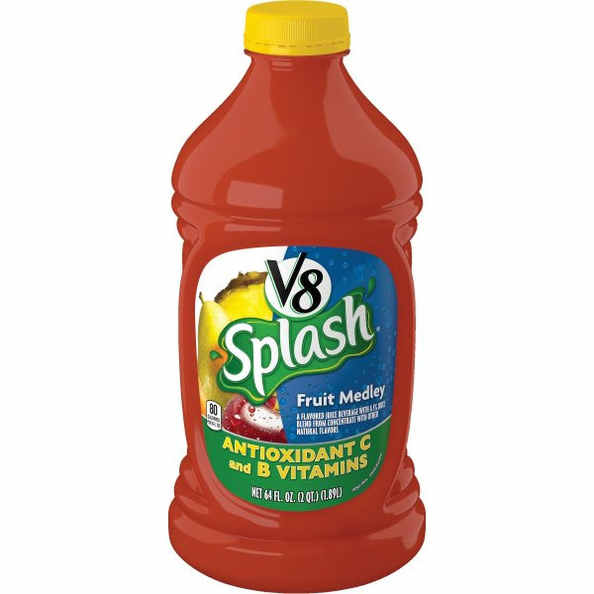 Calories in V8s Splashs Splash Juice Drink, Fruit Medley