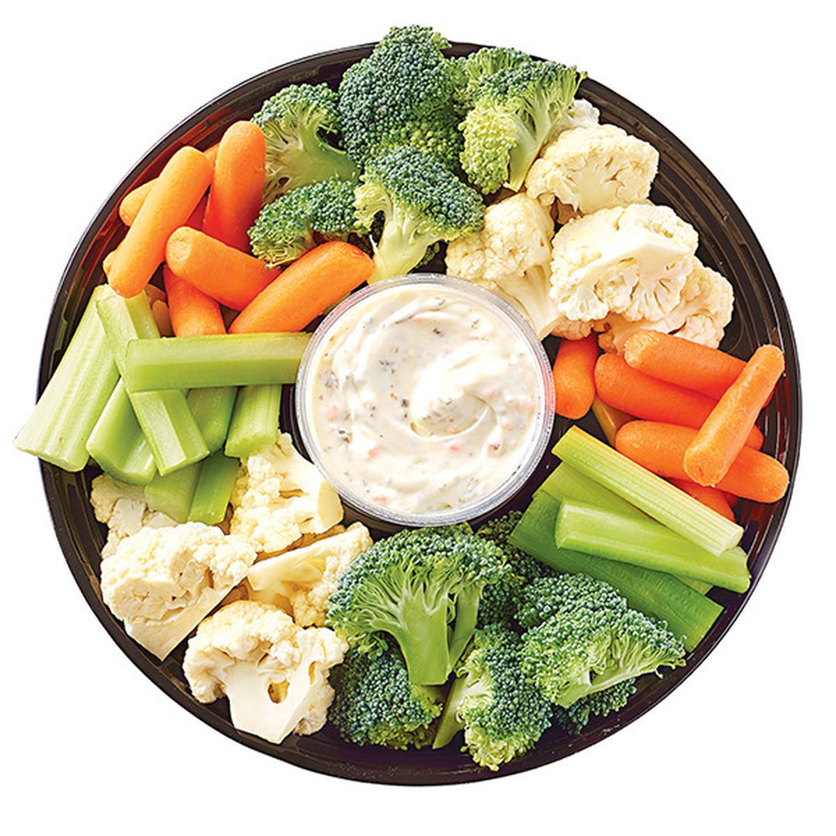 Calories in Wegmans Ranch Vegetables Tray for 2