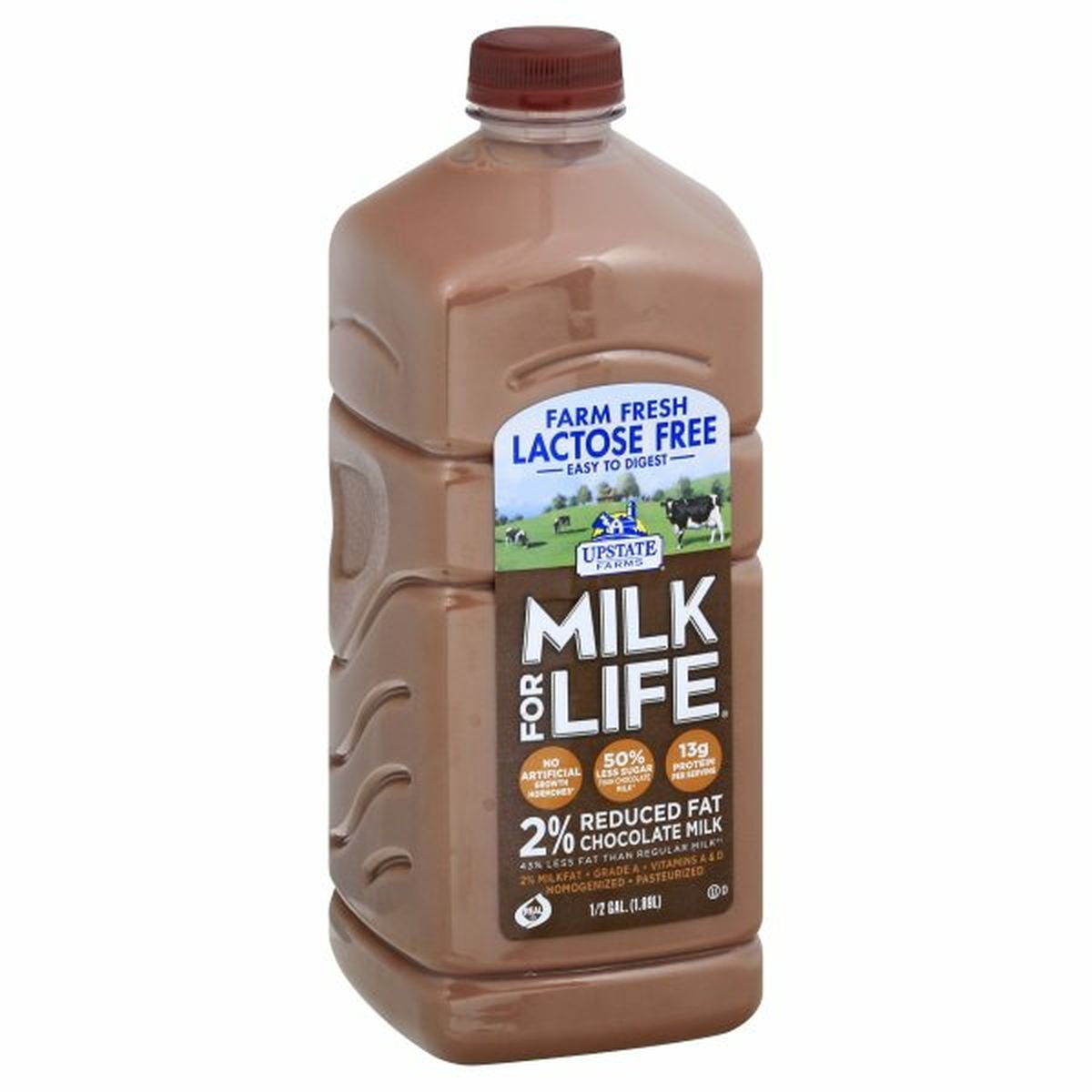 Calories in Upstate Farms Milk, 2% Reduced Fat, Chocolate