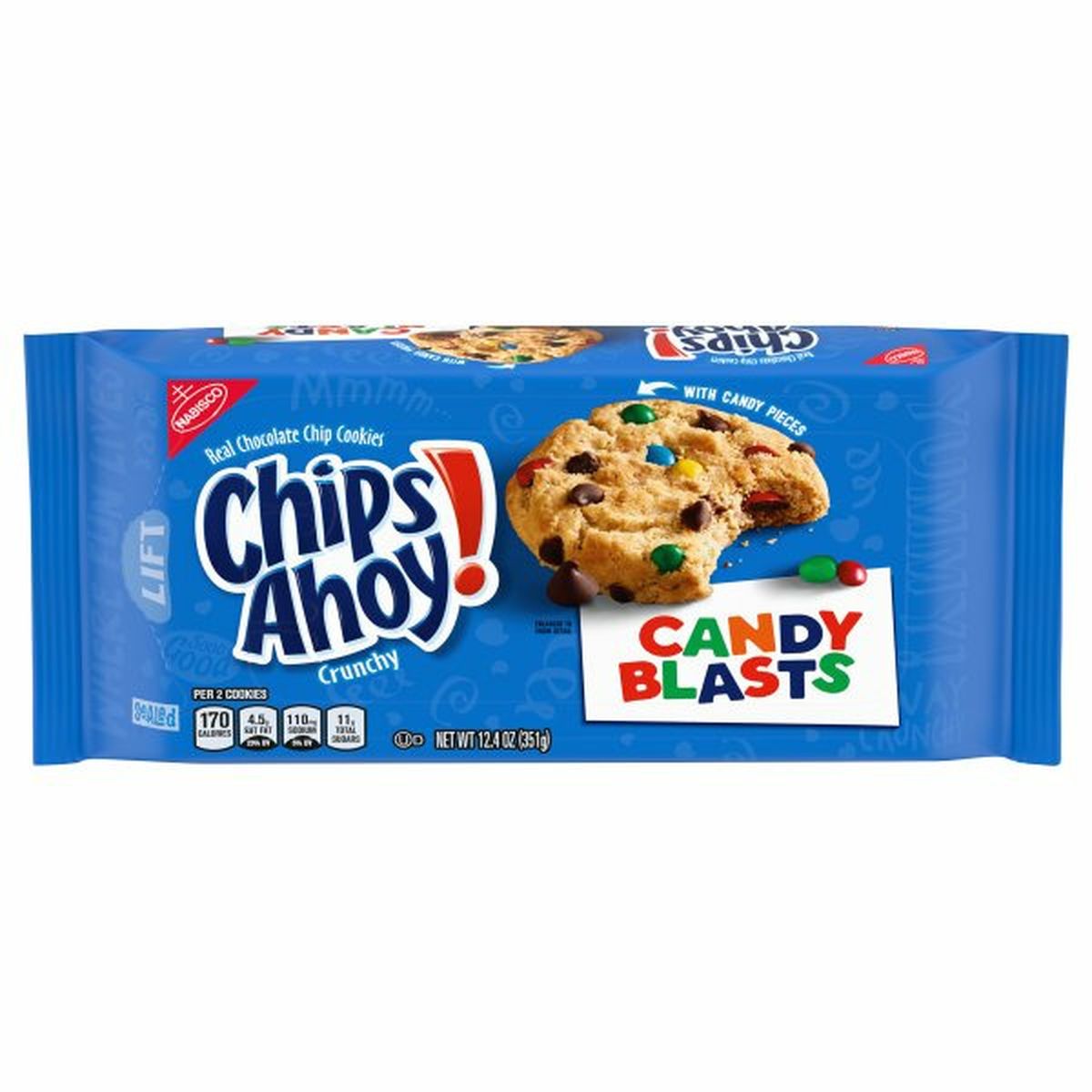 Calories in Chips Ahoy! Cookies, Candy Blasts, Chocolate Chip