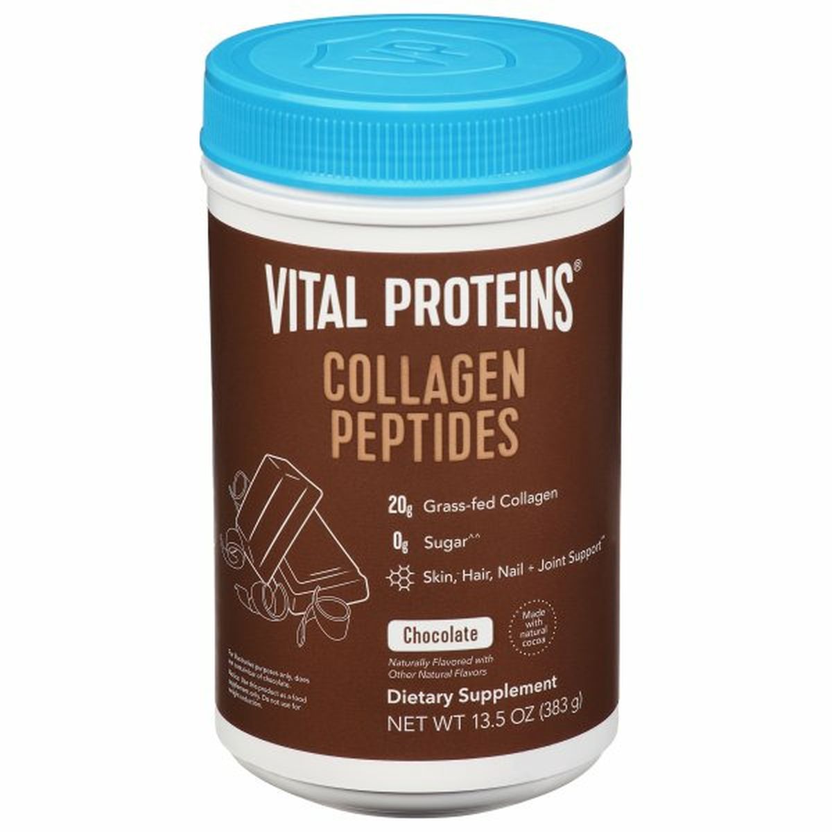 Calories in Vital Proteins Collagen Peptides, Chocolate