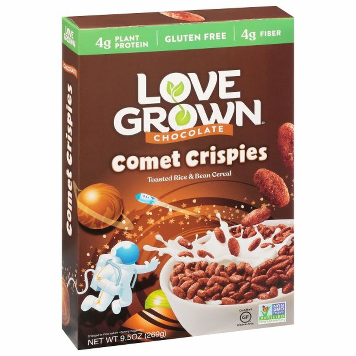 Calories in Love Grown Cereal, Chocolate, Comet Crispies