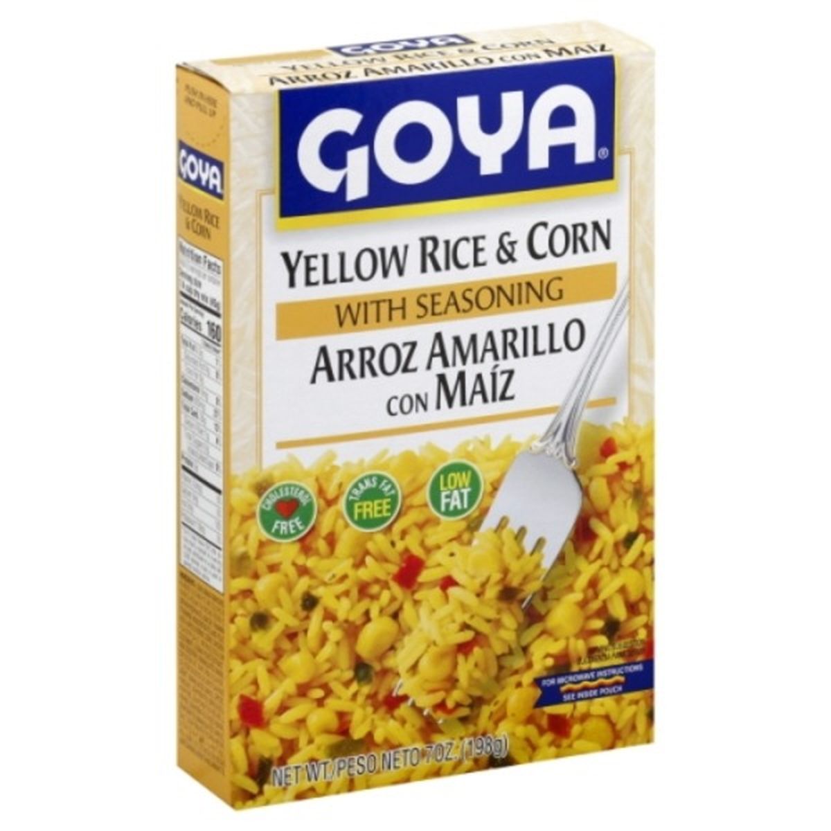 Calories in Goya Yellow Rice & Corn, with Seasoning