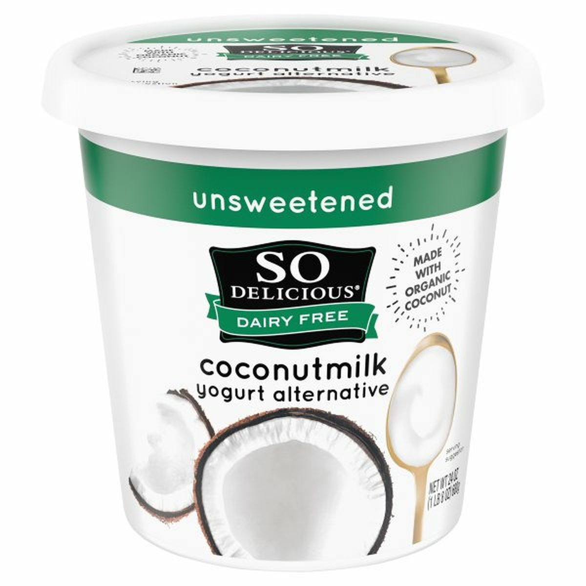 Calories in So Delicious Dairy Free Yogurt Alternative, Coconutmilk, Unsweetened