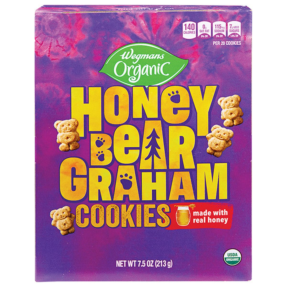 Calories in Wegmans Organic Honey Bear Graham Cookies