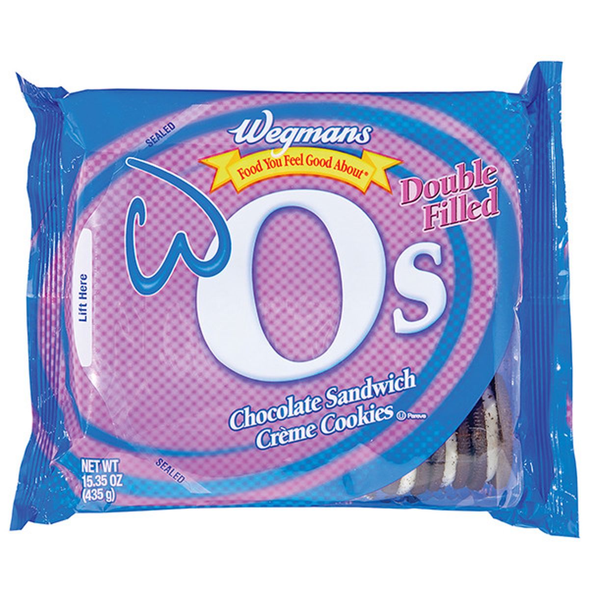 Calories in Wegmans Double Filled Original W O's: CrÃ¨me-Filled Chocolate Sandwich Cookies