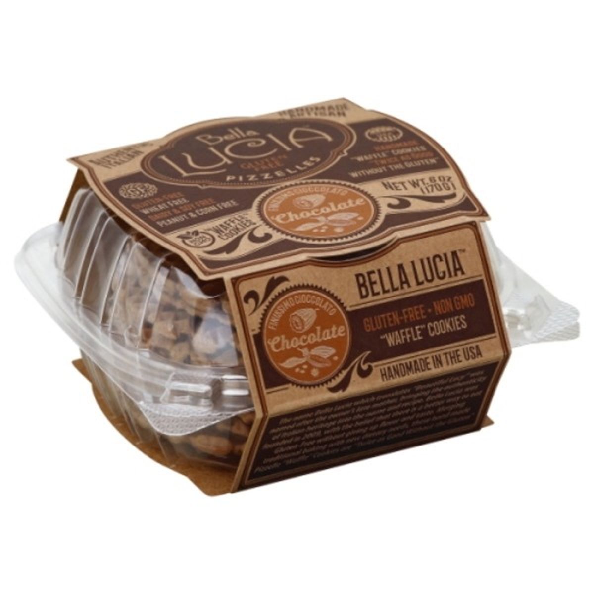 Calories in Bella Lucia Pizzelles, Gluten Free, Chocolate