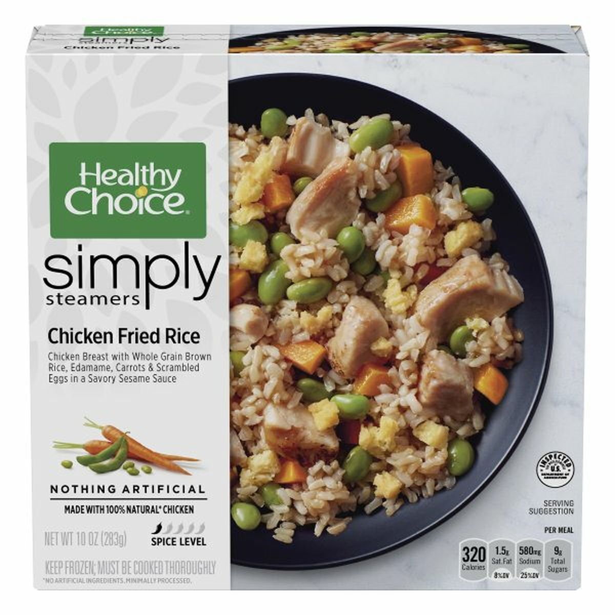 Calories in Healthy Choice Simply Steamers Chicken Fried Rice