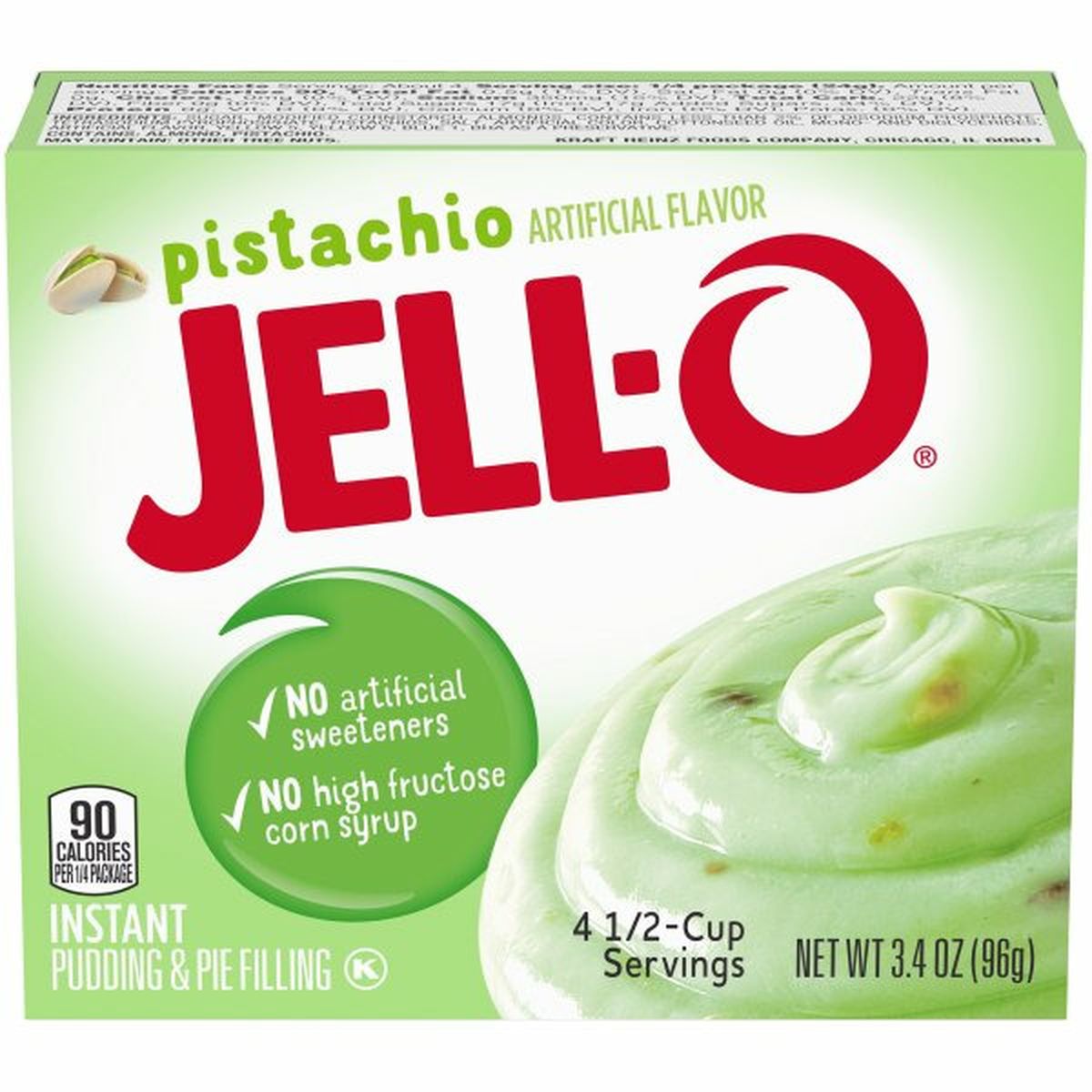 Calories in Jell-O Pistachio Instant Pudding