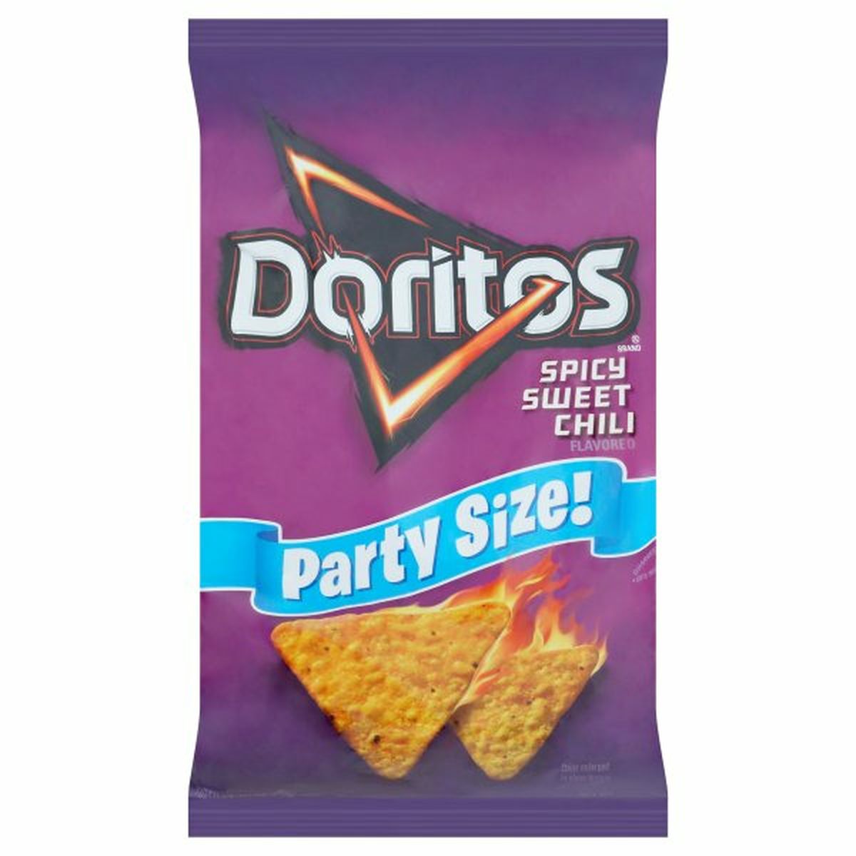 Calories in Doritos Tortilla Chips, Spicy Sweet Chili Flavored, Party Size