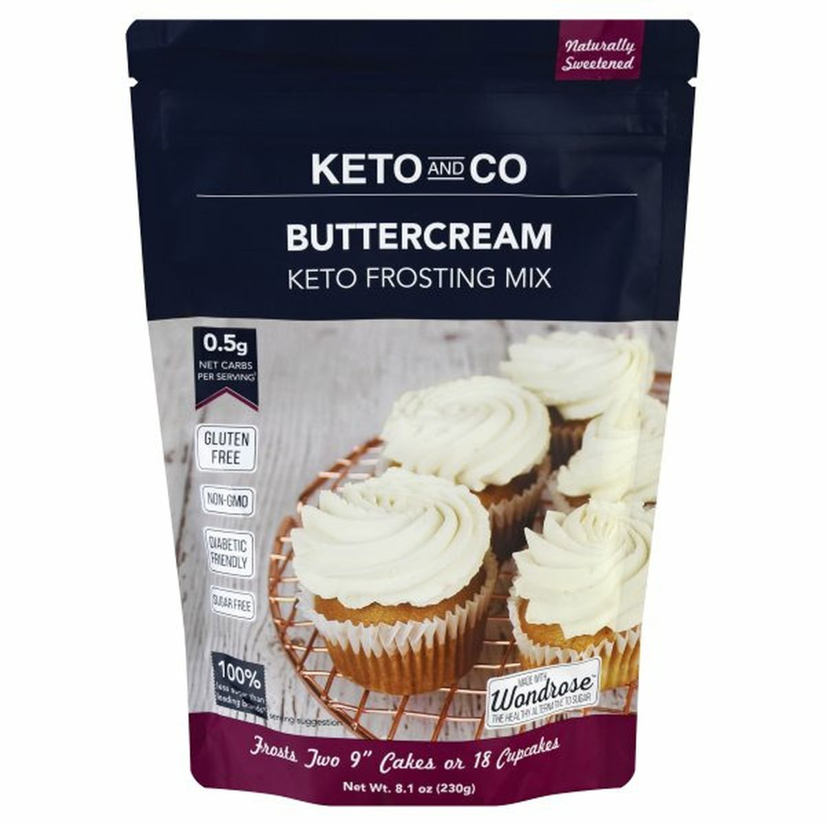 Calories in Keto And Co Keto Frosting Mix, Buttercream