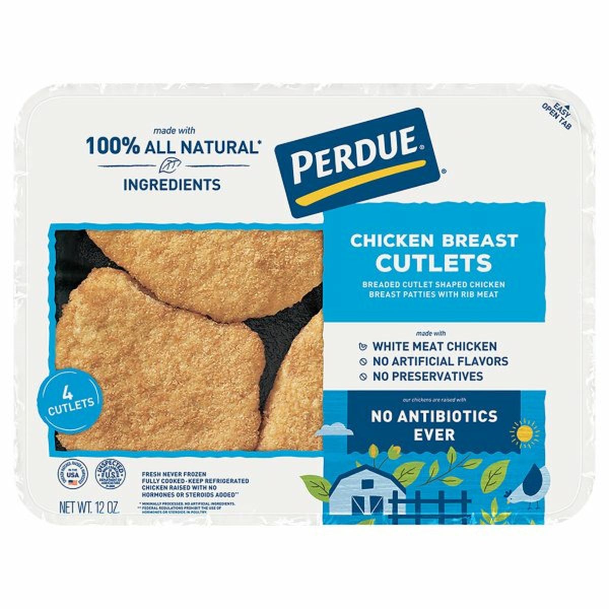 Calories in Perdue Chicken Breast Cutlets