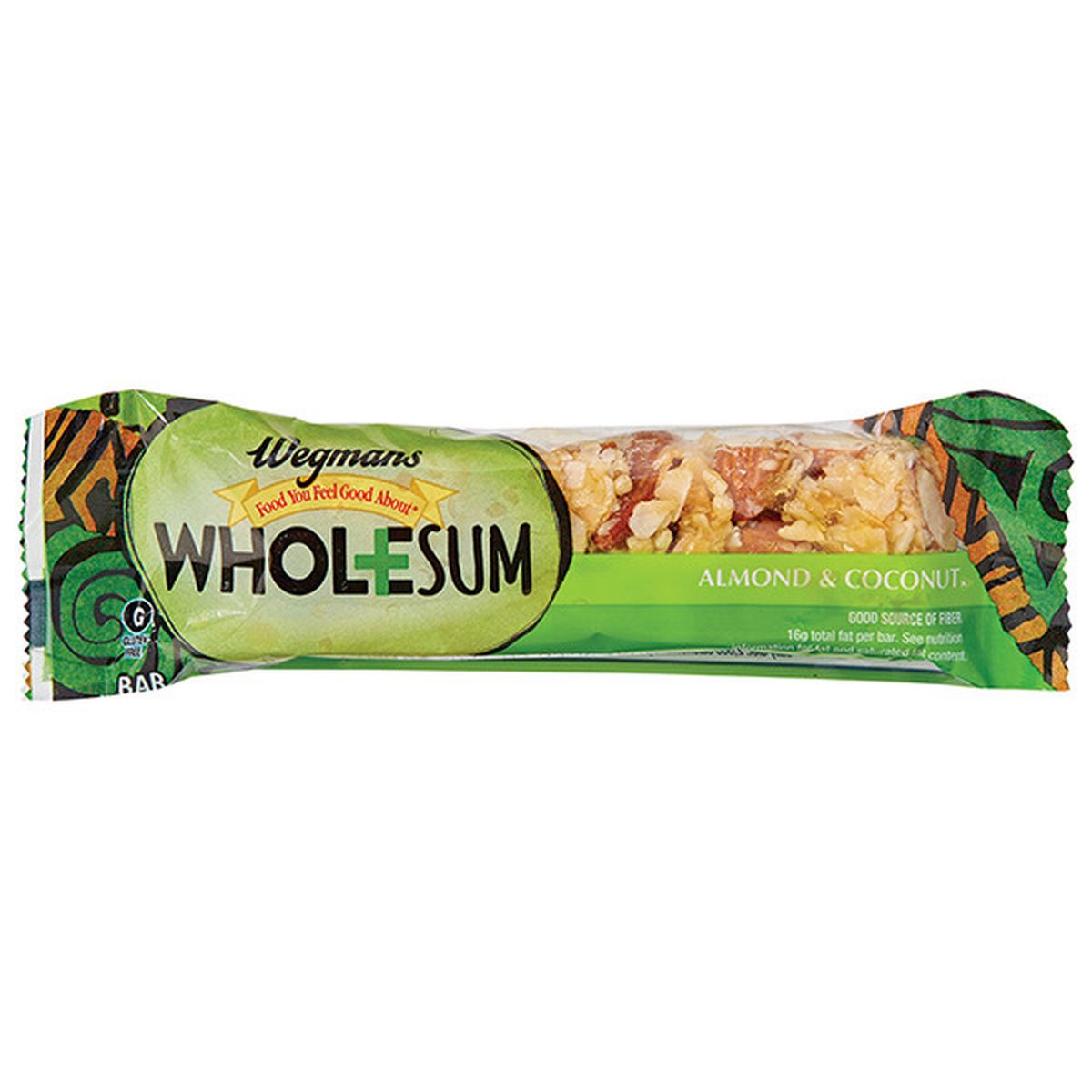 Calories in Wegmans Almond & Coconut Wholesum Bar