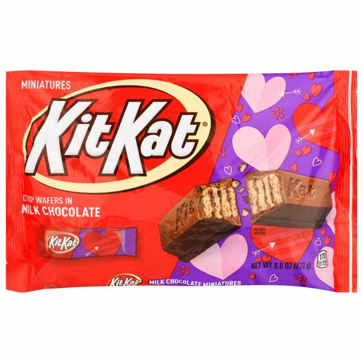 Calories in Kit Kat Milk Chocolate, Miniatures