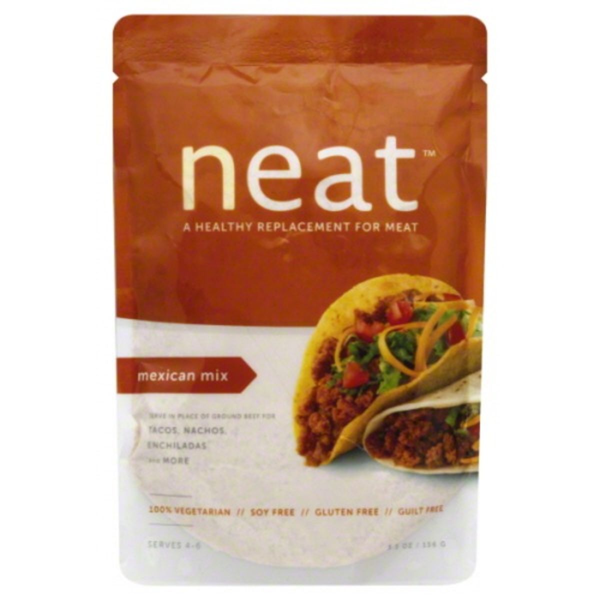 Calories in neat Replacement for Meat, Healthy, Mexican Mix