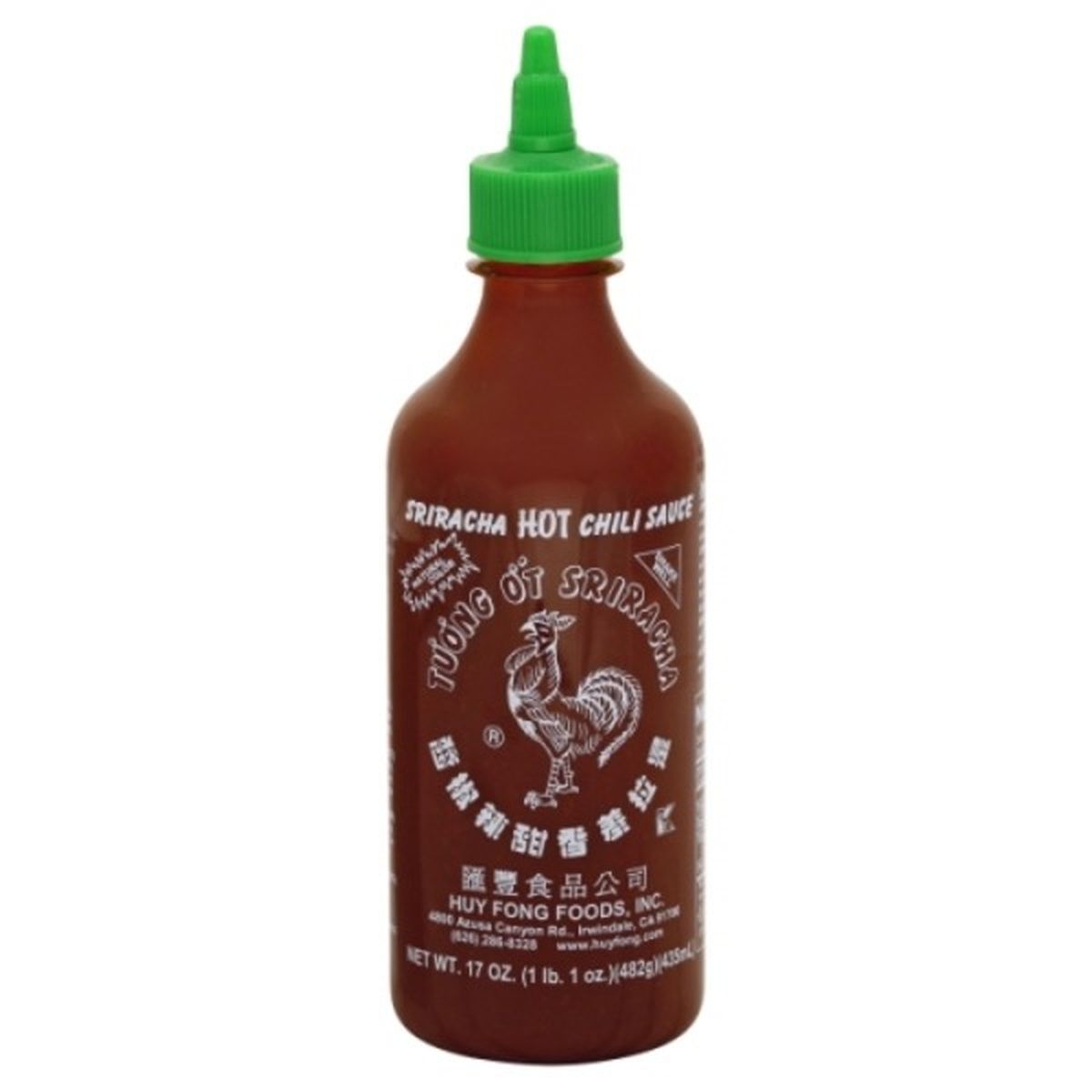Calories in Huy Fong Chili Sauce, Hot, Sriracha