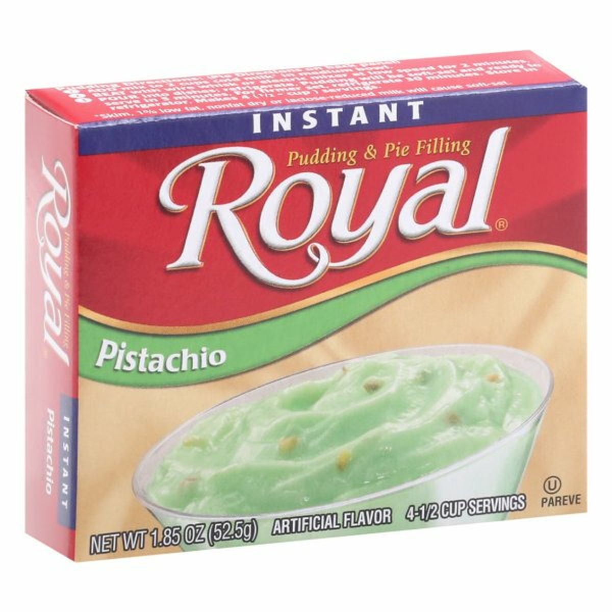 Calories in Royal Pudding & Pie Filling, Pistachio, Instant