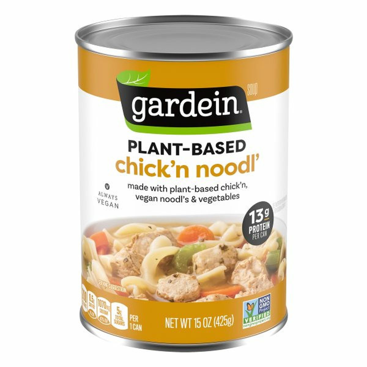 Calories in gardein Soup, Chick'n Noodl', Plant-Based