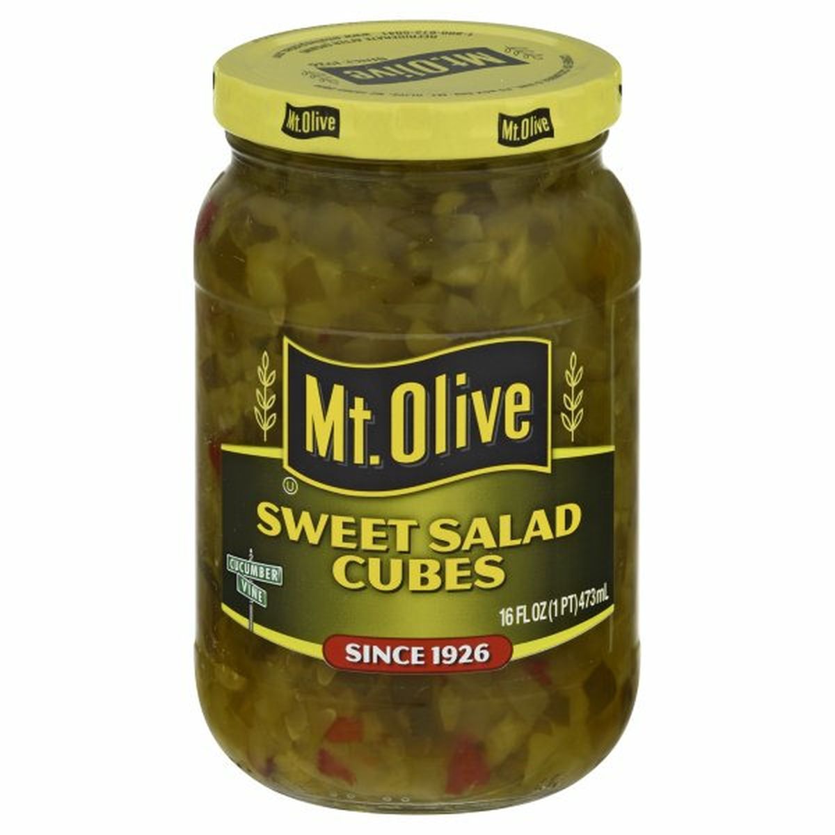 Calories in Mt. Olive Salad Cubes, Sweet