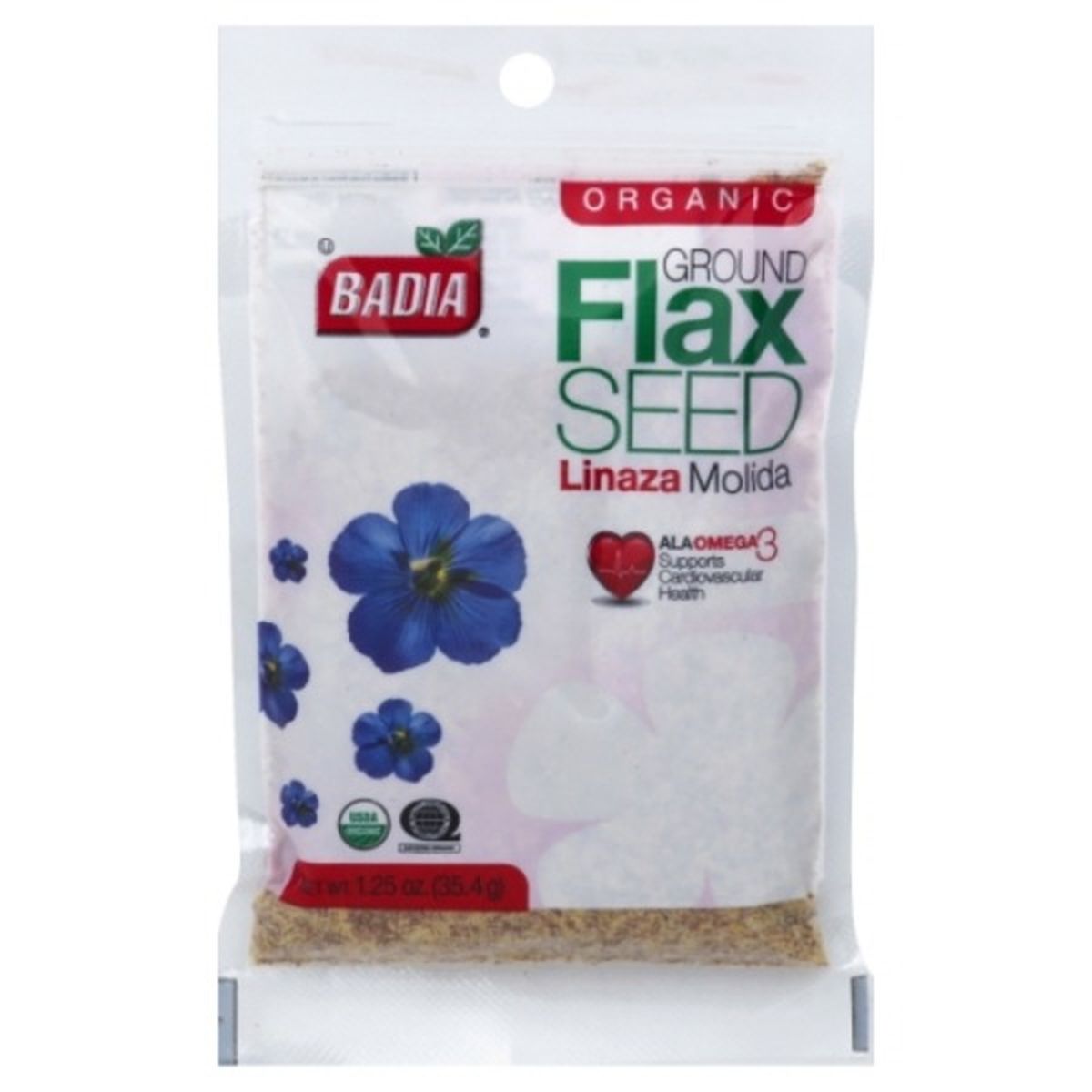 Calories in Badia Spices Flax Seed, Organic, Ground
