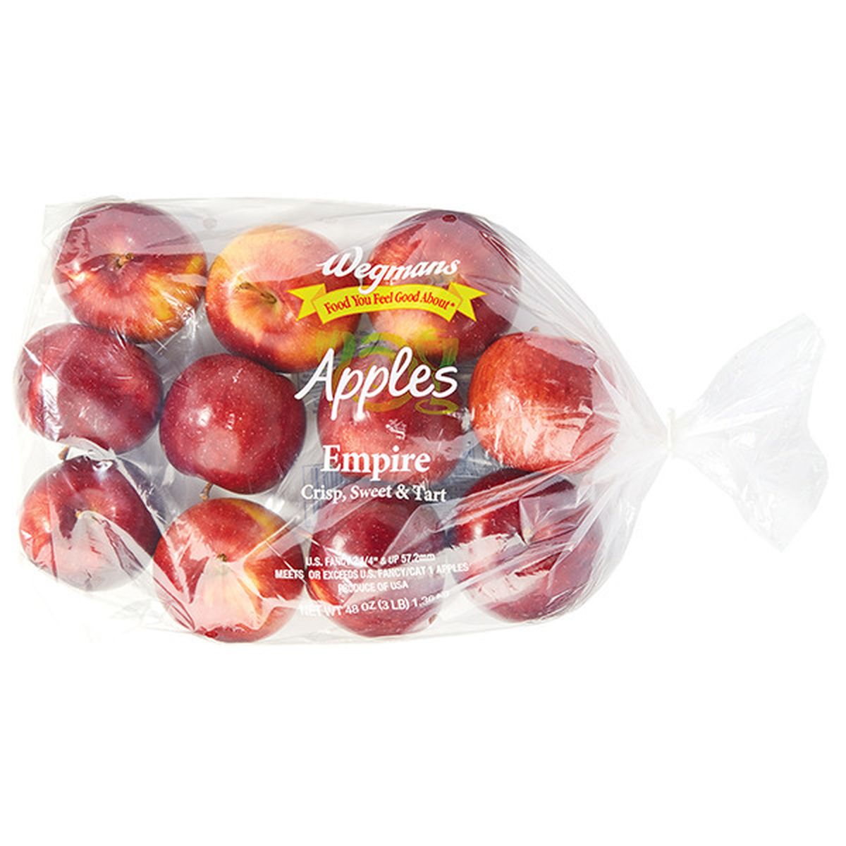 Calories in Wegmans Empire Apples, Bagged