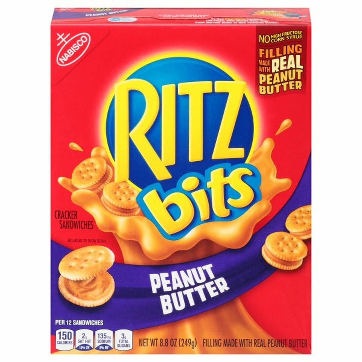 Calories in RITZ Cracker Sandwiches, Peanut Butter