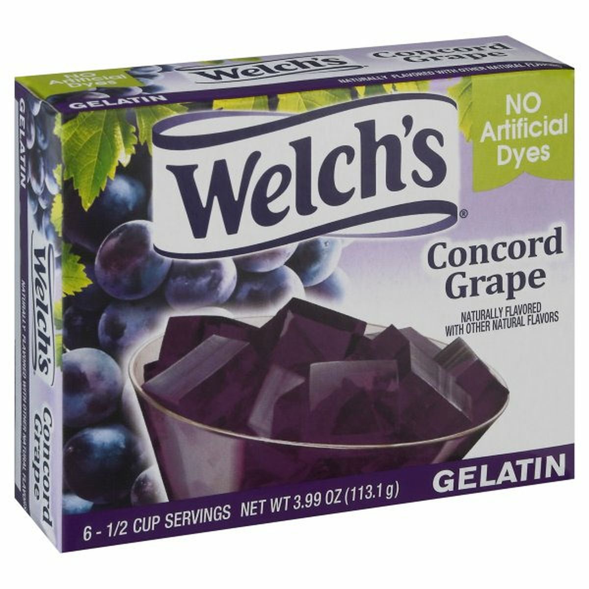 Calories in Welch's Gelatin, Concord Grape