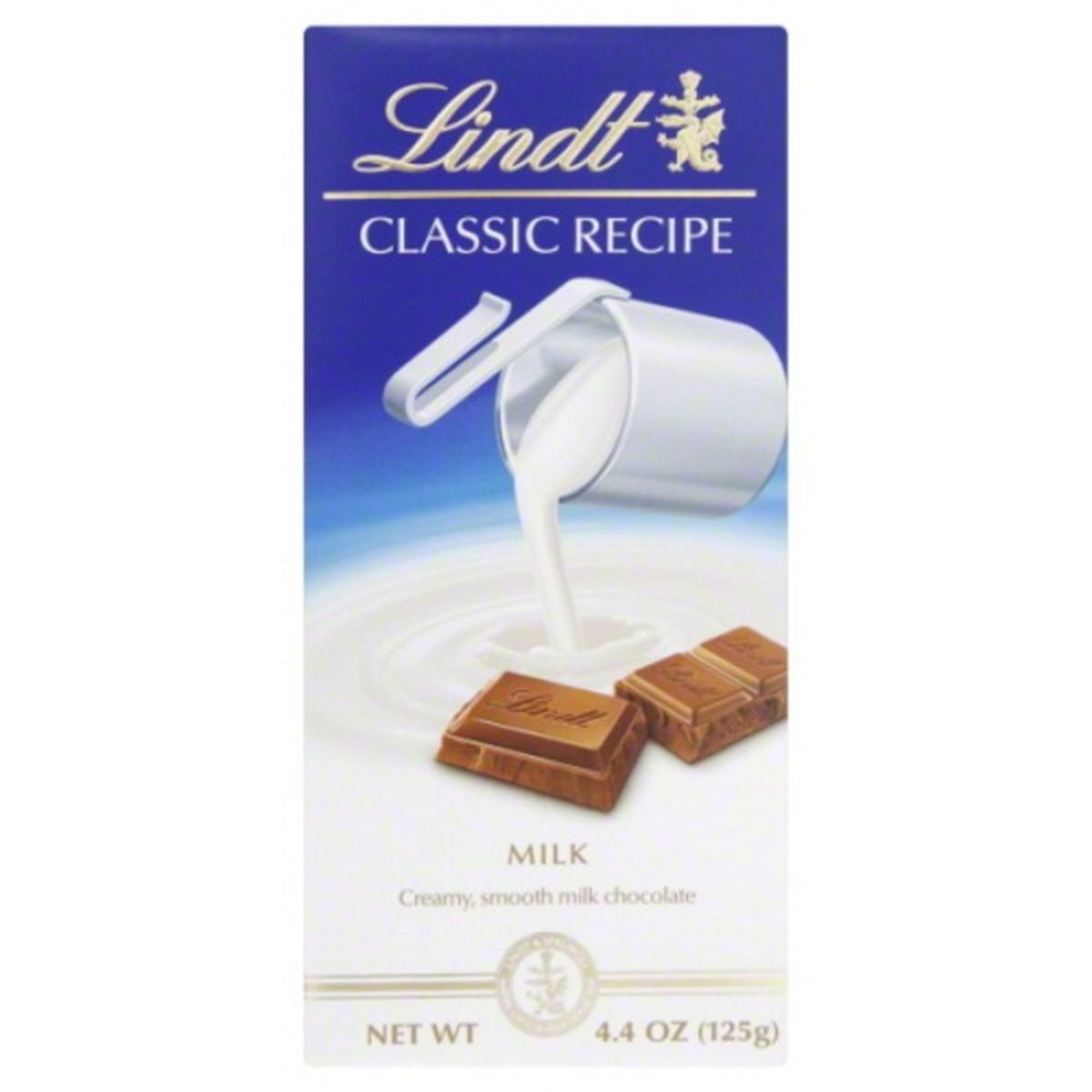 Calories in Lindt Classic Recipe Milk Chocolate