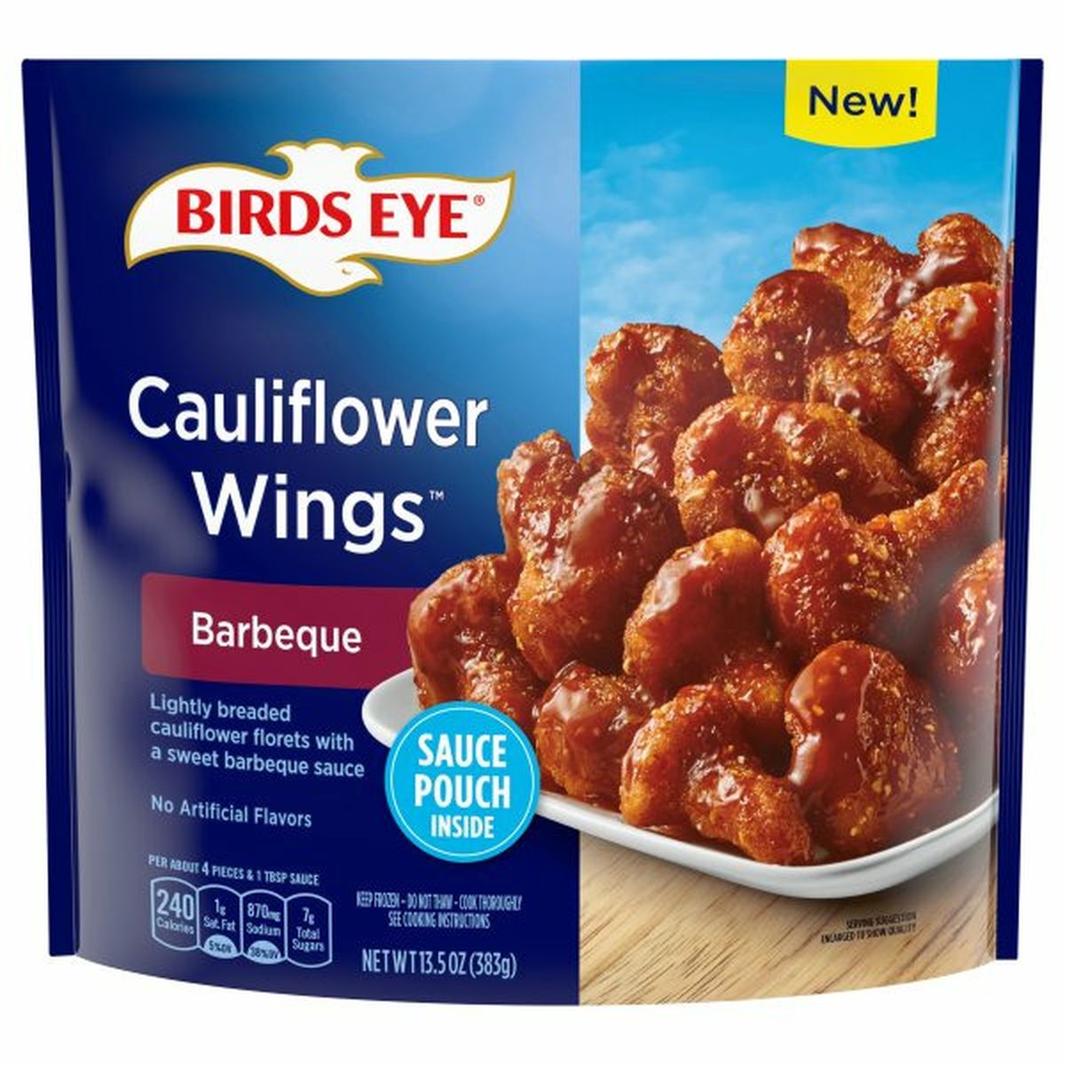 Calories in Birds Eye Cauliflower Wings, Barbeque