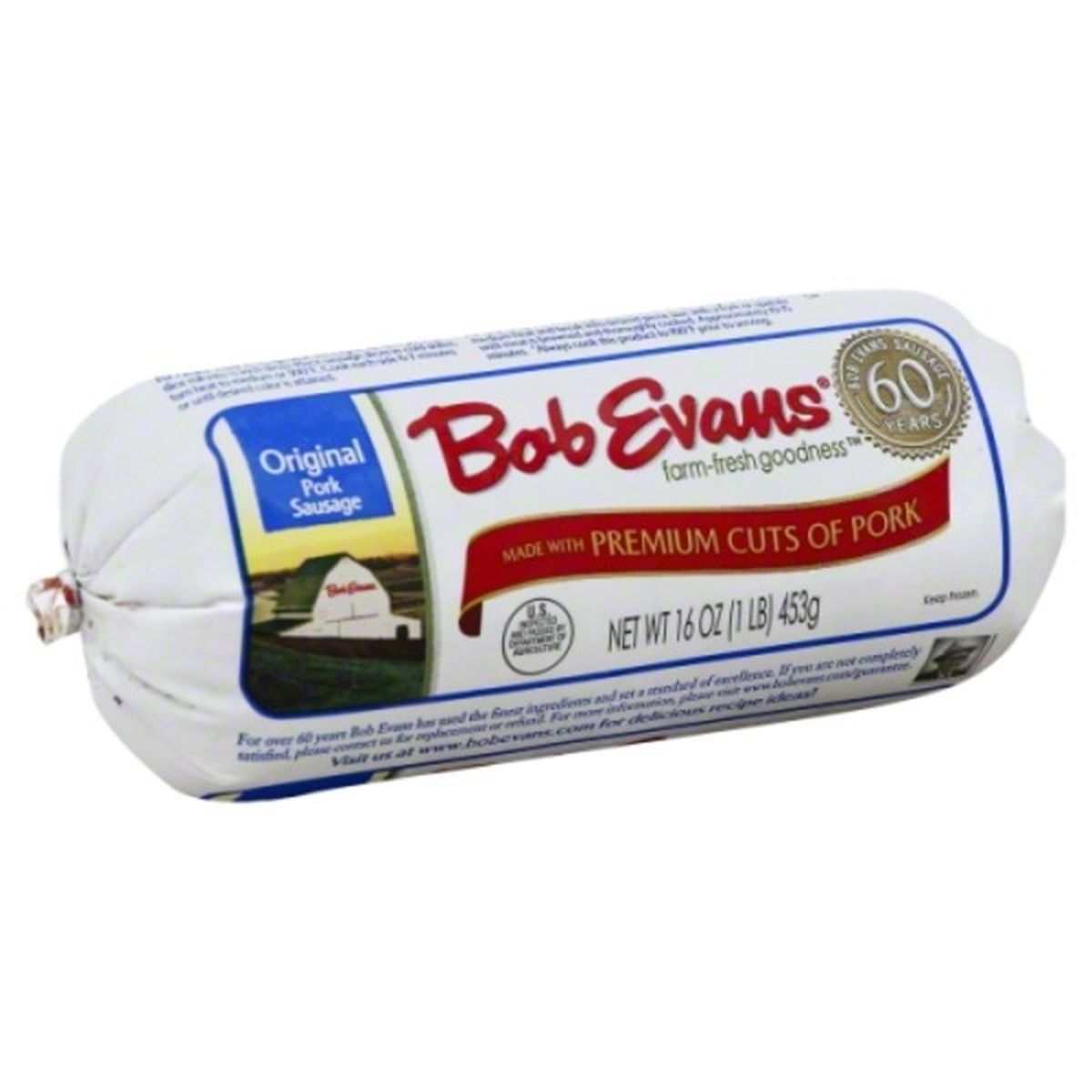 Calories in Bob Evans Farms Pork Sausage, Original