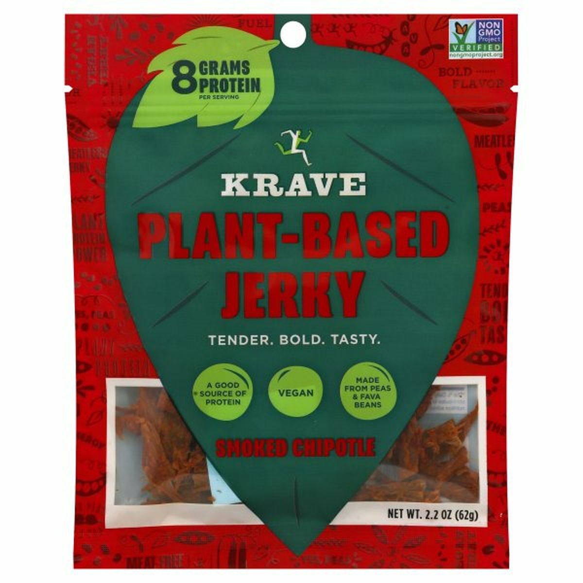 Calories in KRAVE Jerky, Smoked Chipotle, Plant-Based