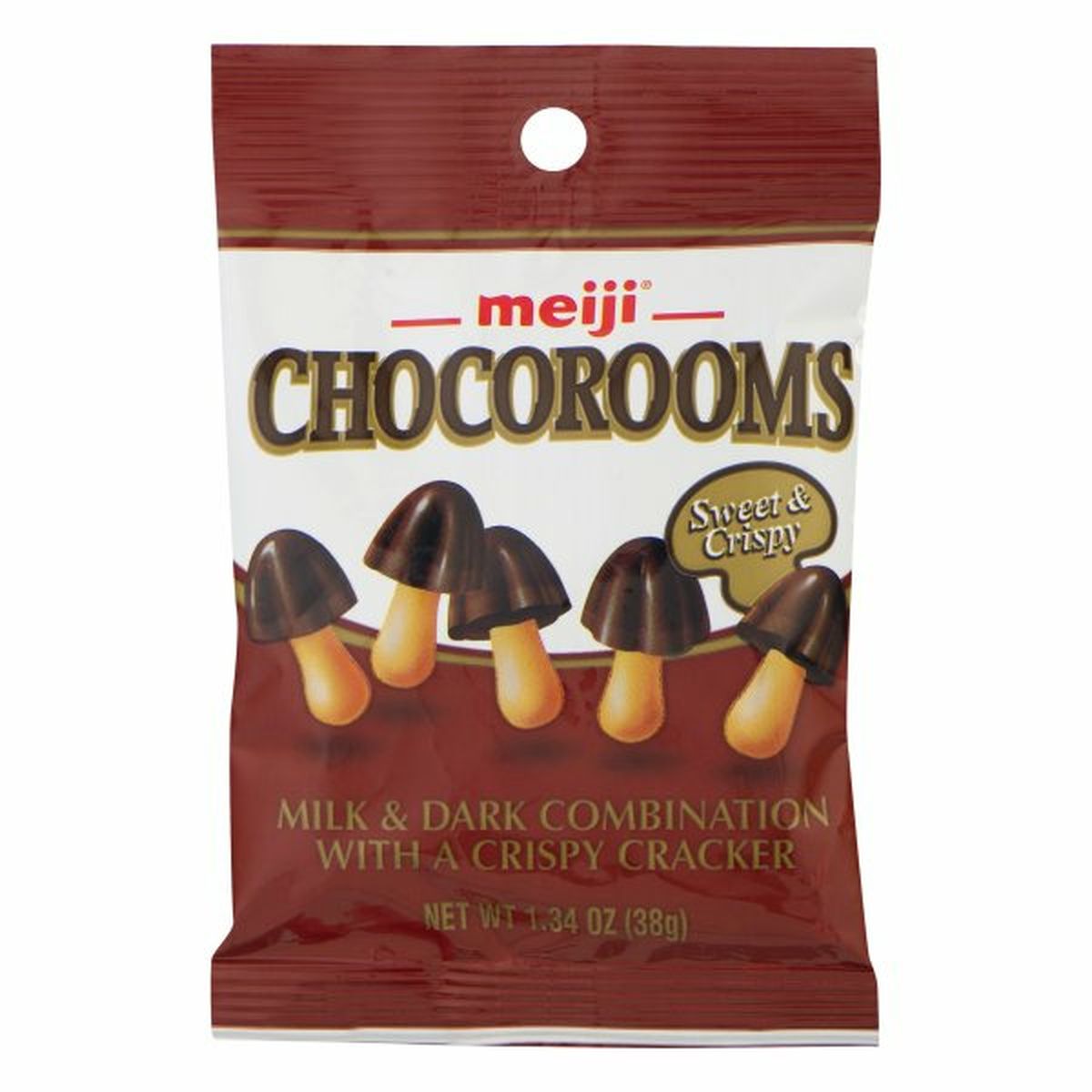 Calories in Meiji Chocorooms, Sweet & Crispy
