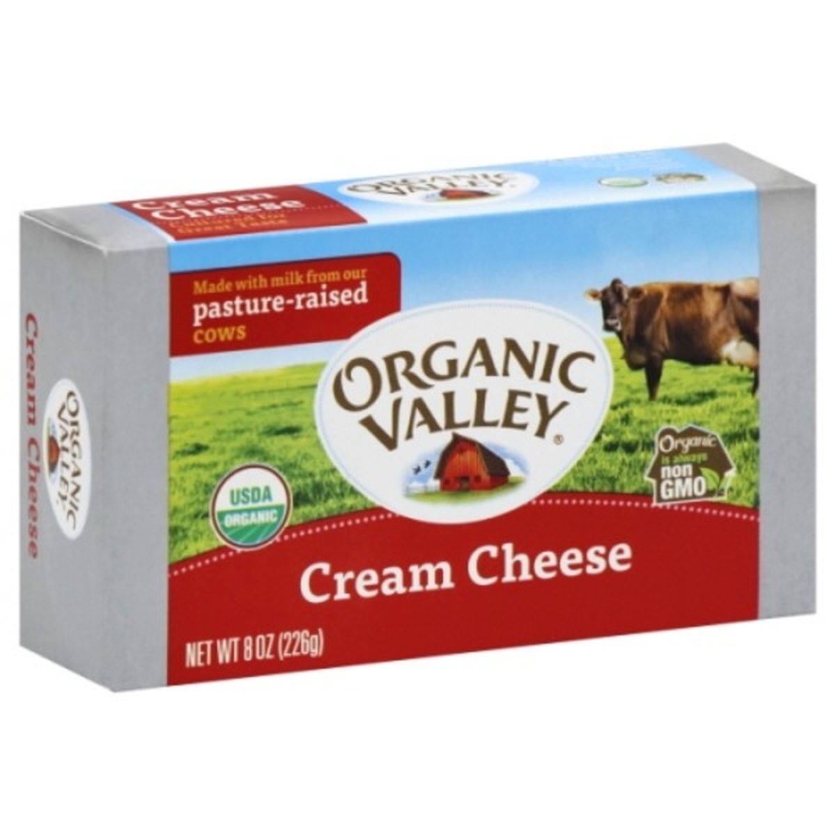 Calories in Organic Valley Cream Cheese