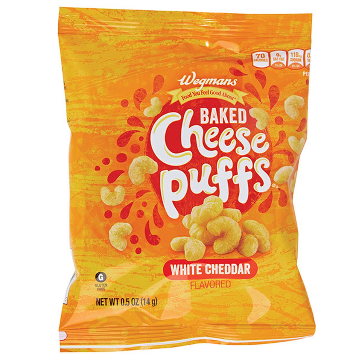 Calories in Wegmans Baked Cheese Puffs, White Cheddar Flavored