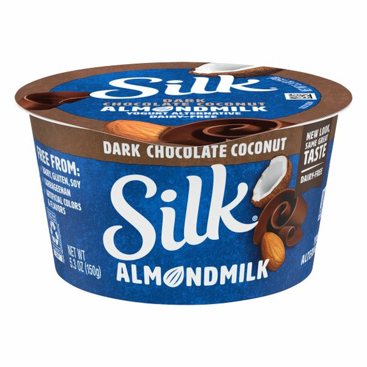 Calories in Silk Yogurt Alternative, Almondmilk, Dark Chocolate Coconut