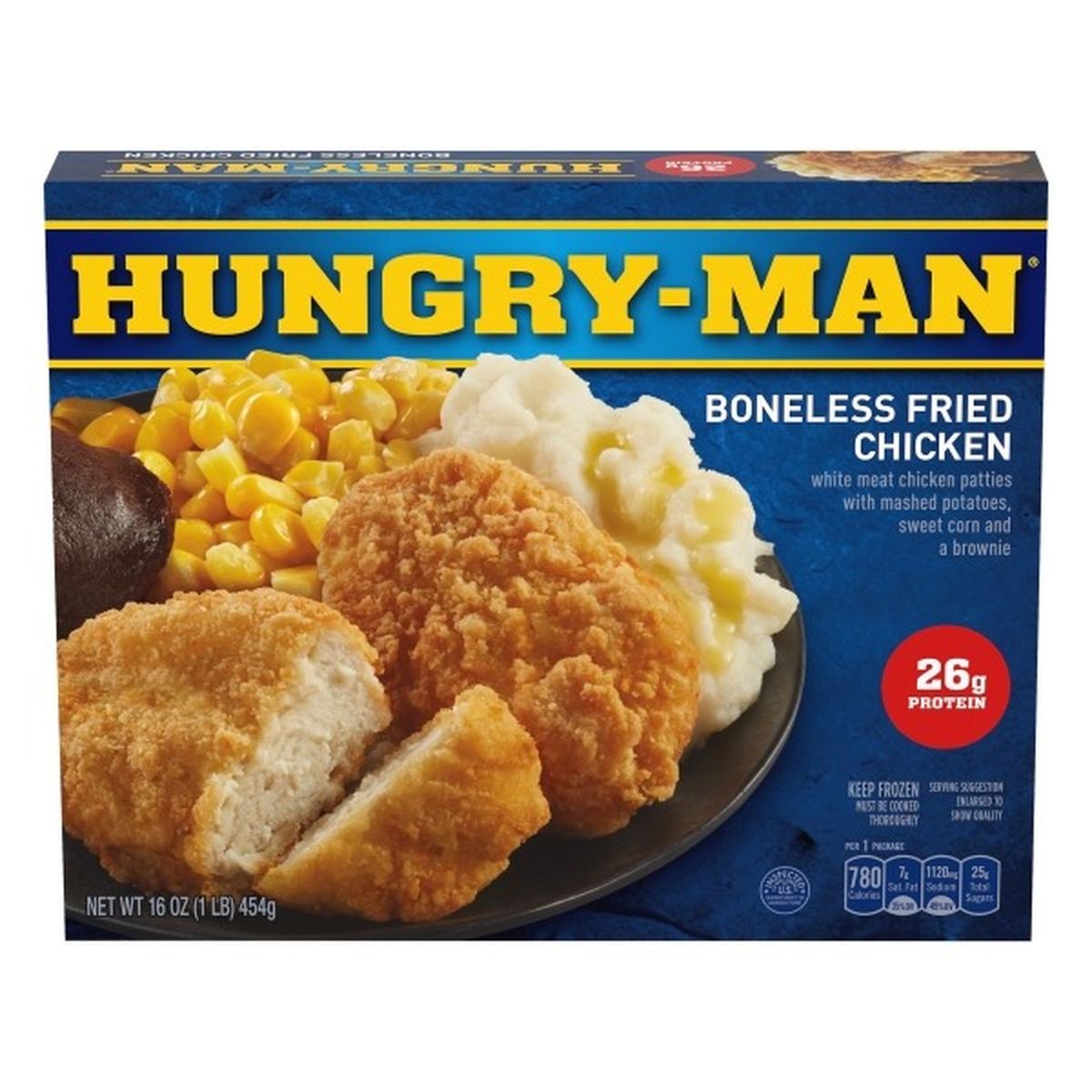 Calories in Hungry-Man Boneless  Fried Chicken