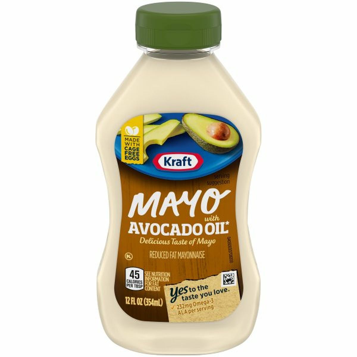 Calories in Kraft Avocado Oil Mayonnaise