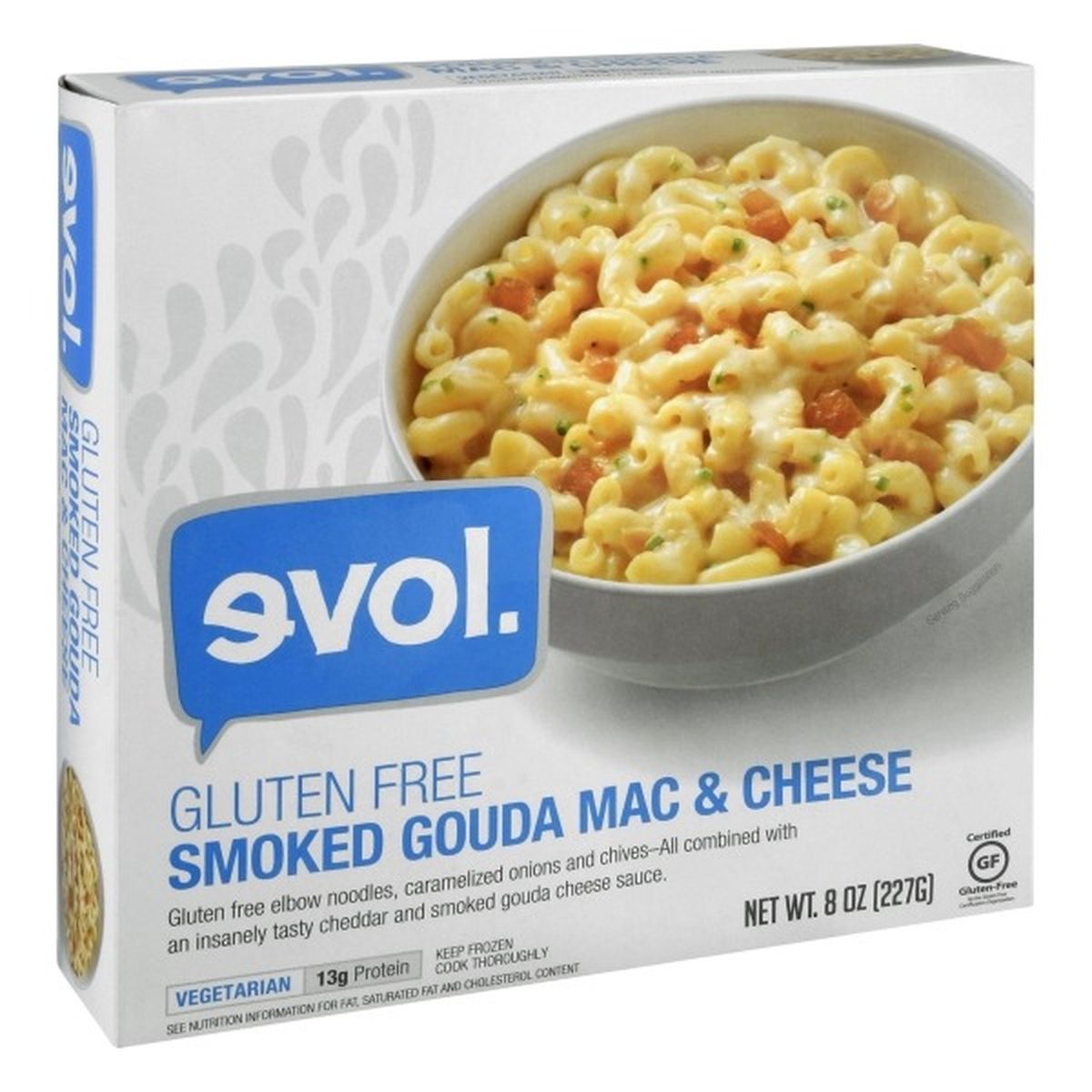 Calories in Evol Mac & Cheese, Gluten Free, Smoked Gouda
