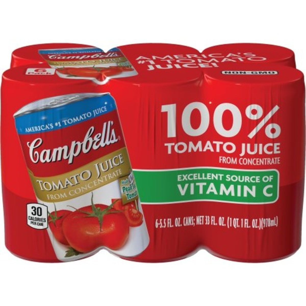 Calories in Campbell's 100% Tomato Juice Tomato Juice