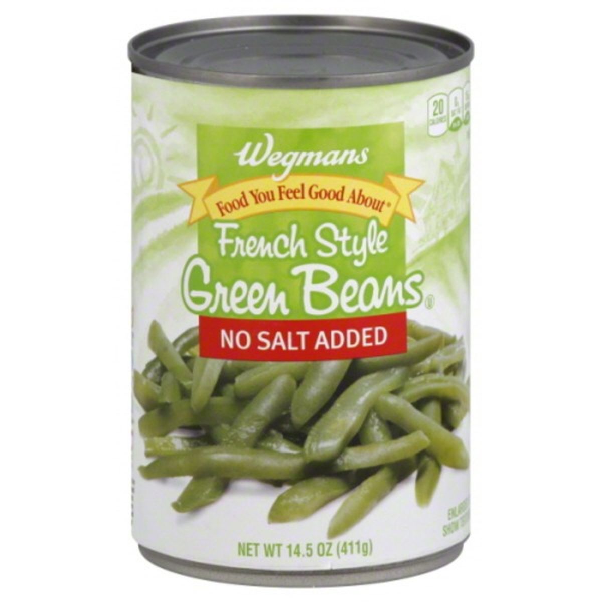 Calories in Wegmans French Style Green Beans, No Salt Added