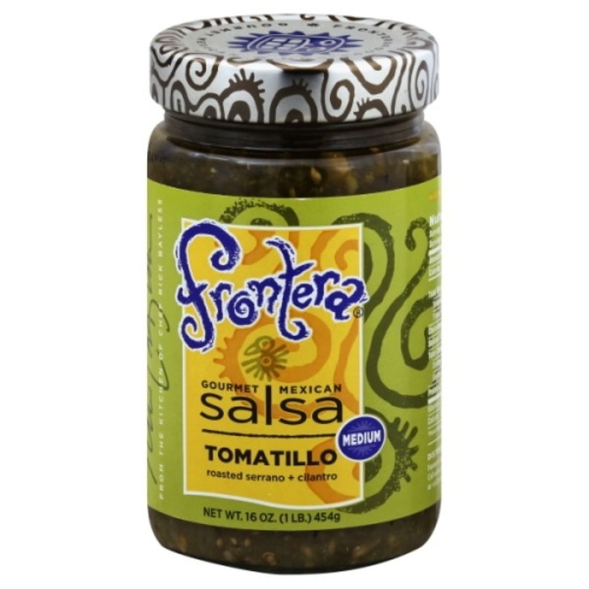 Calories in Frontera Salsa, Tomatillo, Medium