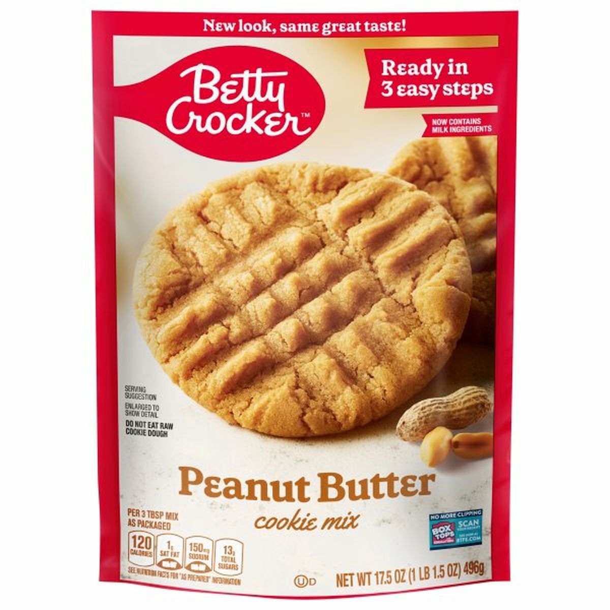 Calories in Betty Crocker Cookie Mix, Peanut Butter